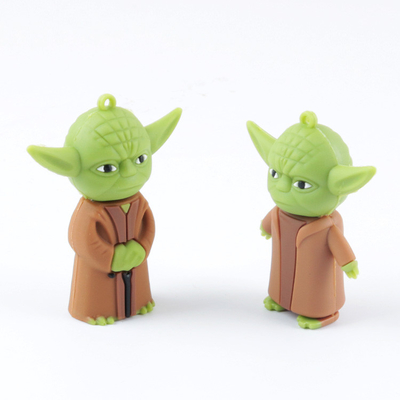 PVC Customized Shaped By Master Yoda Star Wars Usb Flash Drive Usb 2.0 And 3.0