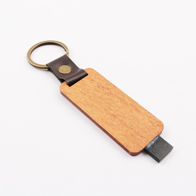 Деревянный кожаный выбивая стандарт привода 80MB/S USB подарка логотипа внезапный европейский