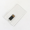 USB кредитной карточки материала прозрачной пластмассы вставляет 2,0 128GB 64GB 15MB/S