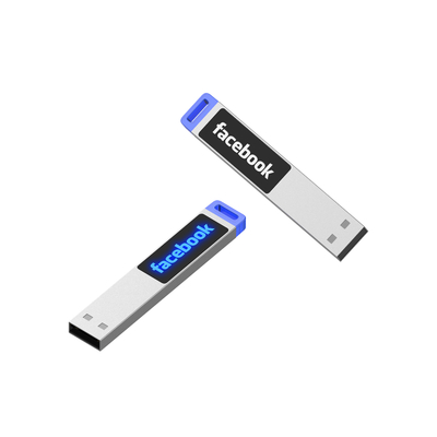 Металлический пластиковый флеш диск с логотипом для хранения данных