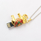 Ювелирные украшения слона в форме кристаллического USB-накопителя, скрытый внутри 64 ГБ памяти
