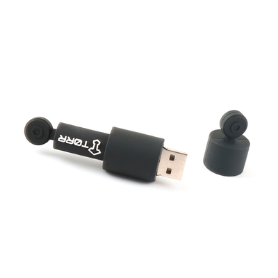 Зашифровка данных круглое пользование USB флэш-накопители ПВХ / силиконовый материал