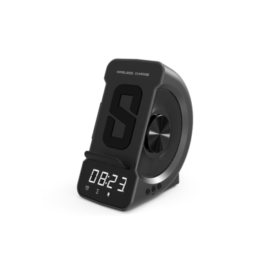 С Bluetooth динамиком беспроводное зарядное устройство с часами и быстрой зарядкой