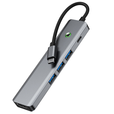 Многофункциональная станция обработки данных USB C Hub Smart Adapter со скоростью передачи 5 Gbps