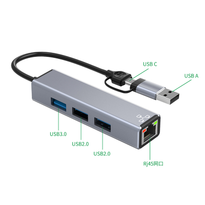 Компактный адаптер USB C Hub для ноутбука Usb Port Expander Usbc Hub для быстрой передачи данных