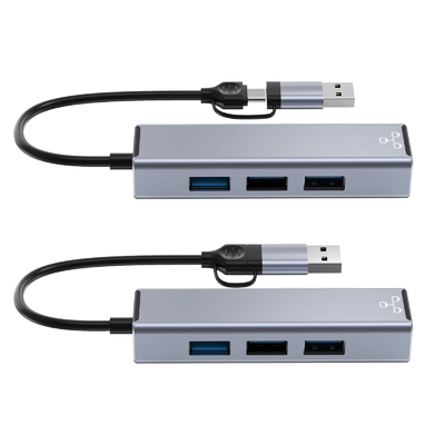 Компактный адаптер USB C Hub для ноутбука Usb Port Expander Usbc Hub для быстрой передачи данных