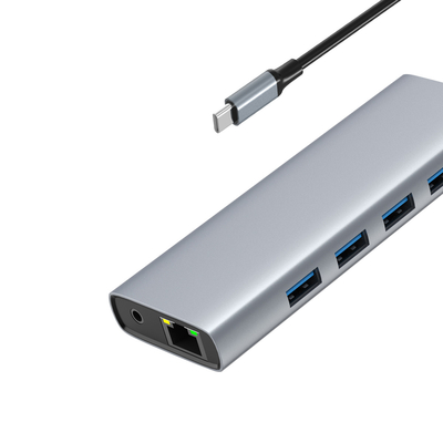 Быстрый алюминиевый многопортовый хаб HDMI и USB для улучшения подключения