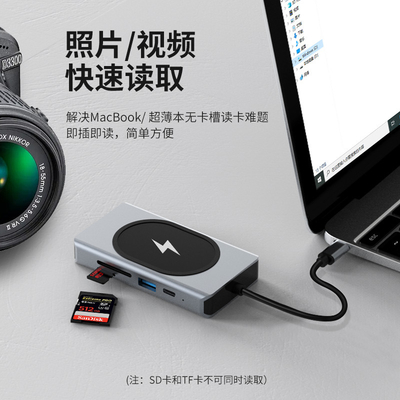 USB Type C HUB многофункциональный адаптер 9 в одном и с считывателем карт памяти