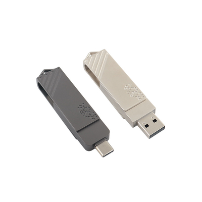 Металлический тип C с винтовой формой Fast Speed USB Flash Drive 3.0 и USB 2.0 и тип C