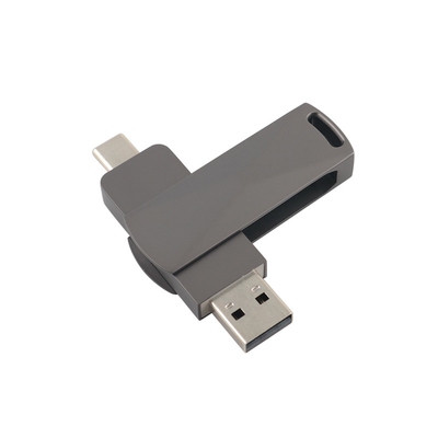 Пистолет Black Metal Type C USB флэш-накопители с высокой скоростью 3.0 и 3.0 формы поворота