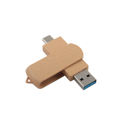 Настраиваемый яркий бежевый USB с лазерным гравированным логотипом
