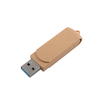 Настраиваемый яркий бежевый USB с лазерным гравированным логотипом