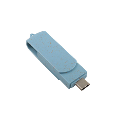 Перерабатываемые материалы USB флэш-накопитель с диском типа C U для хранения данных
