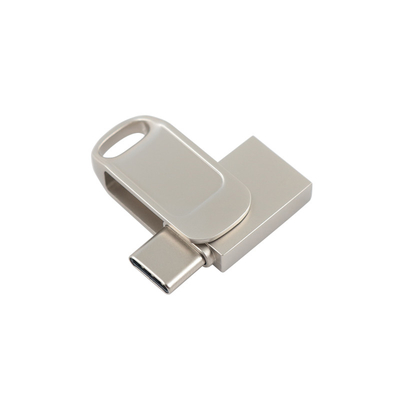 Металлический двойной флеш-накопитель USB с защитой паролем и скоростью совместимости типа C