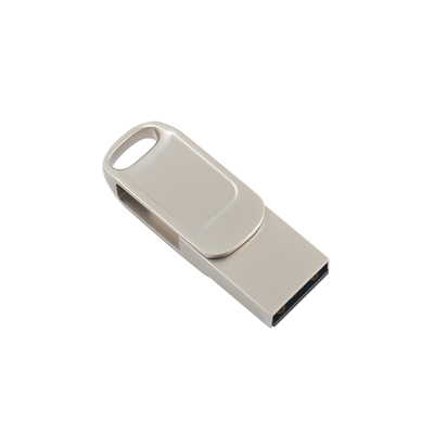 Металлический двойной флеш-накопитель USB с защитой паролем и скоростью совместимости типа C