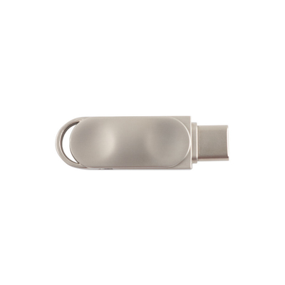 Водостойкий металлический USB PD флэш-накопитель с серебряным USB 2.0 USB 3.0 и типом C