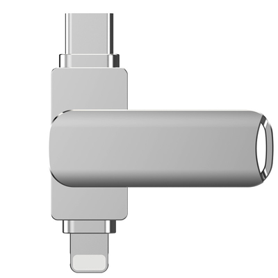 2 в 1 USB флеш диск с защитой паролем и прочным металлическим корпусом