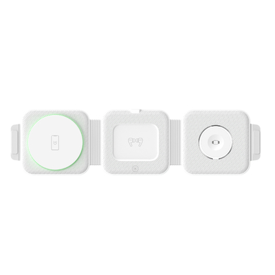 Складчивый магнитный беспроводный зарядное устройство ABS пластик для iPhone iWatch и больше