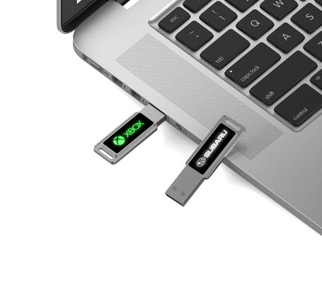 Высокоскоростной флэш-накопитель с кристаллической USB-накопитель с светодиодным светом