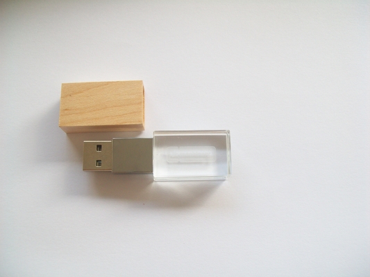 Настраиваемый кристаллический USB-накопитель с опциями лазерного логотипа -50°C 80°C Температура окружающей среды