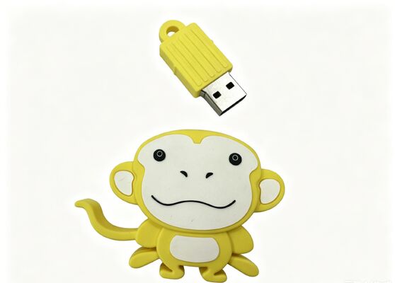 Настраиваемый в форме обезьянки ПВХ формы Персонализированный USB флэш-накопитель с опцией шифрования данных для маркетинга и безопасного доступа к данным