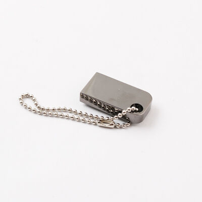 Мини-USB-флеш-накопитель с отверстием, можно поместить брелок, металлический USB-флеш-накопитель, можно настроить лазерный логотип