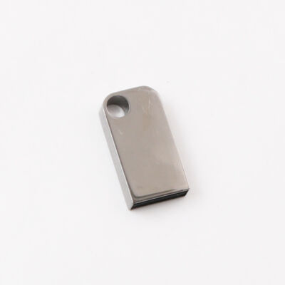 Мини-USB-флеш-накопитель с отверстием, можно поместить брелок, металлический USB-флеш-накопитель, можно настроить лазерный логотип
