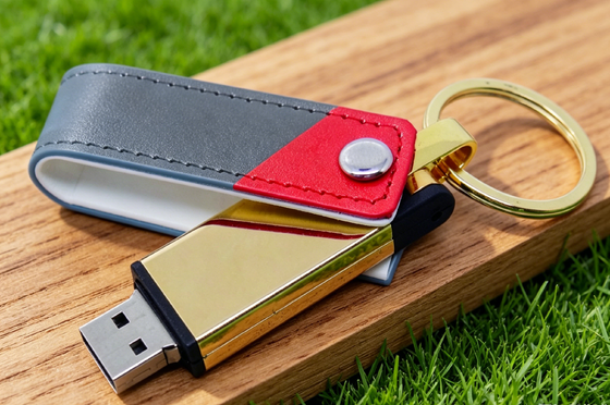 Mac OS совместимый кожаный USB флэш-накопитель Черный цвет Оригинальный OEM Стильный долговечный дизайн Идеально подходит для корпоративных подарков