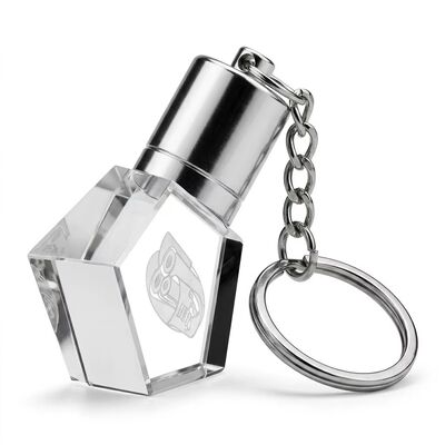 В форме бутылки Хрустальный USB-флеш-накопитель 3.0 Быстрая скорость передачи данных Прочный дизайн Хрустальная банка с гравировкой логотипа