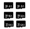 Прочные черные карты памяти Micro SD с безопасным цифровым интерфейсом
