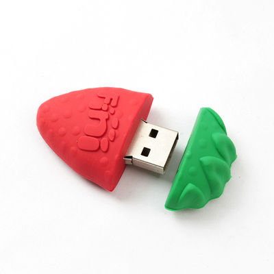 Шоколад клубники арбуза ручки USB открытой прессформы PVC милый сформировал