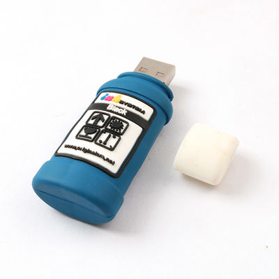 Бутылка чернил сформировала изготовленный на заказ USB 2,0 приводов USB внезапный 3,0 H2 испытывая 256GB