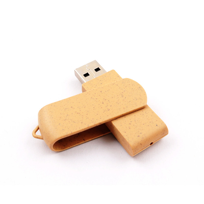 Солома и пластиковая внезапная память Usb 3,0 годных для повторного использования материалов приводов 128gb