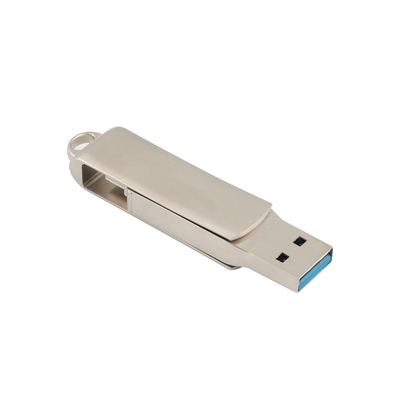 Серебряный тип USB ЛОГОТИПА лазера тела c с отверстием для ключа может положить талреп и кольцо для ключей