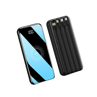 Высокоскоростной кабель банка 4 силы 10000MAH с одним ЛОГОТИПОМ печати/гравировать тела