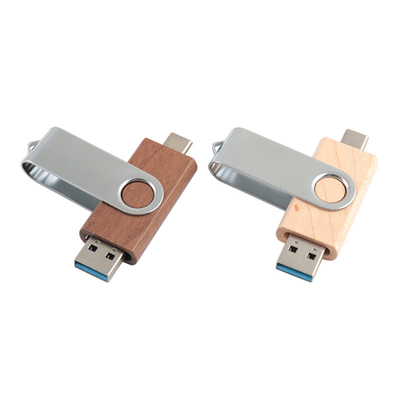 Естественный деревянный USB флэш-накопитель 2.0 3.0 с типом C + USB Новые формы Быстрая скорость