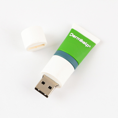 Печать на шелковом экране Настроенные USB флэш-накопители с USB 2.0 Интерфейс открытая форма по дизайну клиента