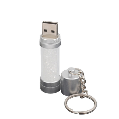 Металлический корпус Золотой штрих в форме бутылки USB Флэш-накопитель Кристалл USB 2.0 и USB 3.0 Внутри для бесплатного загрузки данных