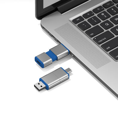 Все пройденные H2 USB + USB-накопитель типа C может иметь логотип OEM на одном корпусе USB