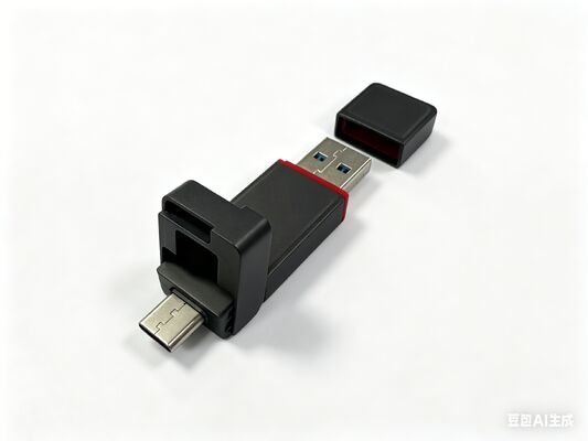 Флэш-накопитель Usb металла черного цвета с портом типа C соответствует запросу клиента. Металлический корпус может лазерный логотип.