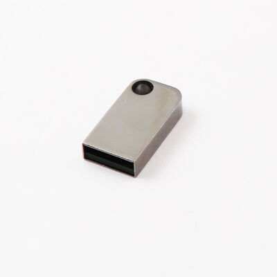Мини-USB-флеш-накопитель с отверстием, можно поместить брелок, металлический USB-флеш-накопитель, можно настроить лазерный логотип