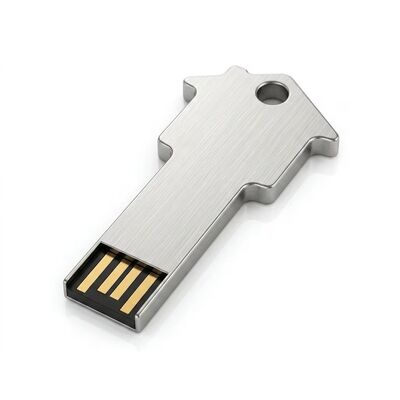 Серебряный USB-накопитель в виде жемчужной цепочки, компактное устройство хранения данных. Рабочая температура от -50 до +80 градусов. Идеально подходит для бизнеса