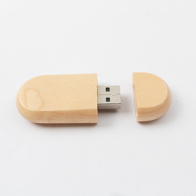 Бамбук клена персонализировал деревянную длину ручки 128GB 60mm usb