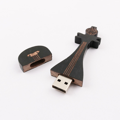 15MB/S 32GB 128GB деревянная флэш-память в форме гитары с быстрой скоростью