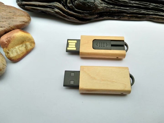 Клена привода USB стиля штепсельной вилки деревянного деревянный случая цвета выбивать и печати ЛОГОТИП