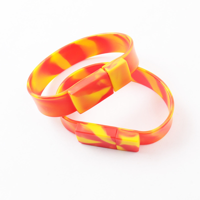 Пестротканые 2,0 3,0 привода 256GB 30MB/S USB Wristband силикона внезапных