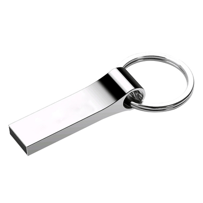 Привода Usb металла ODM 32GB 64GB 128GB память серебряного полная с ключевой цепью