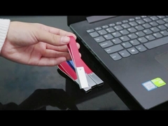 Черный кожаный привод USB внезапный с ключевым кольцом хорошим делает логотип голодает USB 2,0 и 3,0 скорости