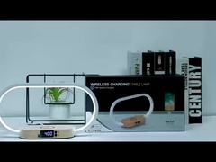 Перерабатываемые материалы Беспроводное зарядное устройство Деревянное зарядное устройство Быстрое зарядное устройство с часами и светом