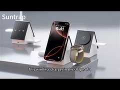 Белый и серый могут выбрать быструю зарядку Беспроводная зарядная панель OEM LOGO Поддержка LOGO